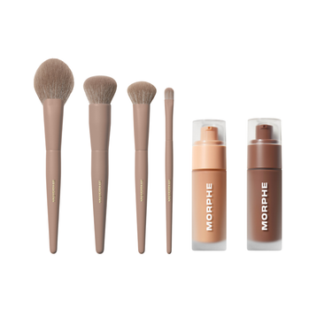 Complexion Boost & Iced Mocha Face Brush Set Bundle