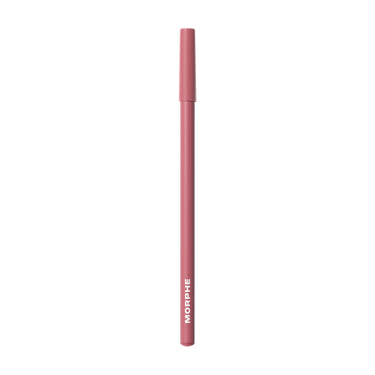 {Girl Talk} Morphe Signature Lip Pencil in a dusty rose-pink shade, capped, with MORPHE printed on the barrel.