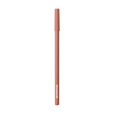 {Honey} Morphe Signature Lip Pencil in a warm nude-pink tone with MORPHE printed on the barrel, cap on.