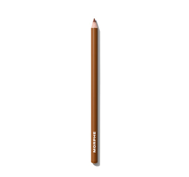 {Brulee} Morphe Signature Lip Pencil in a warm caramel-brown shade, full-length pencil with MORPHE printed on barrel.
