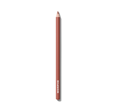 {Makeup Talk} Morphe Signature Lip Pencil in a warm mauve-brown shade, pencil printed with MORPHE on a white background.
