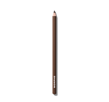 {Nightcap} Morphe Signature Lip Pencil in deep brown, pencil printed with MORPHE, sharpened tip on white background.