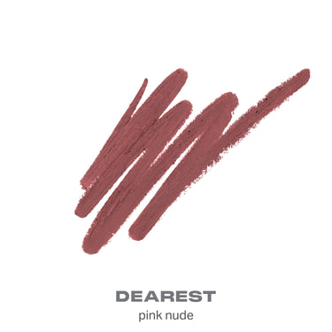 {Dearest} Signature Lip Pencil color swatch in DEAREST pink nude.