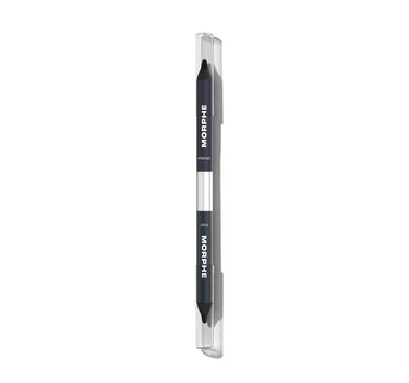 {Friend Or Foe (Navy/Shimmer Deep Blue)} Morphe Bi Liner Dual Ended Gel Liners in clear packaging labeled MORPHE, FRIEND and FOE, showing both liner tips.