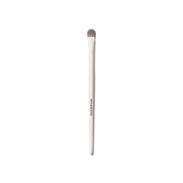 M303 Large Paddle Packer Eyeshadow Brush with cream MORPHE handle and wide flat bristles for packing shadow across the lid. | M303 Large Paddle Packer Eyeshadow Brush