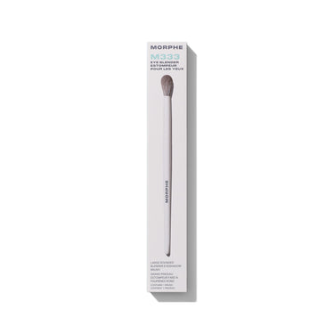 M333 Large Rounded Blender Eyeshadow Brush in cream MORPHE box labeled 