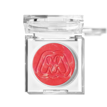 {Rush} Morphe Cloudlight Soft Glow Diffused Blush open compact duo featuring a warm marbled bronze-gold shade and a coral marbled shade