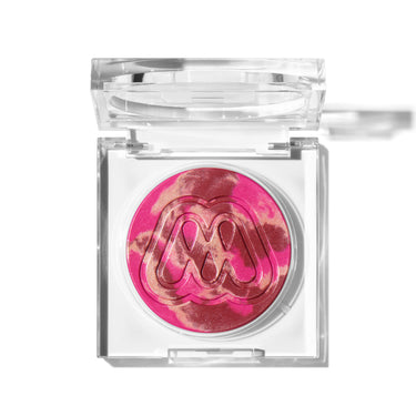 {Whirl} Morphe Cloudlight Soft Glow Diffused Blush open compact duo featuring a warm marbled bronze-gold shade and a coral marbled shade