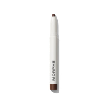 {Balanced} Shapelifter Micro Contour Stick in shade Balanced, white stick with deep brown tip and base, MORPHE printed on barrel. | Shapelifter Micro Contour Stick