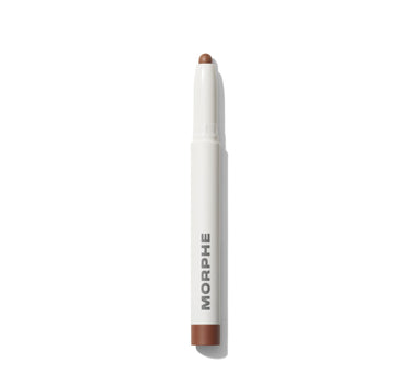 {Sculpted} Shapelifter Micro Contour Stick in a white barrel printed with MORPHE, warm tan product tip and base band, on white background.