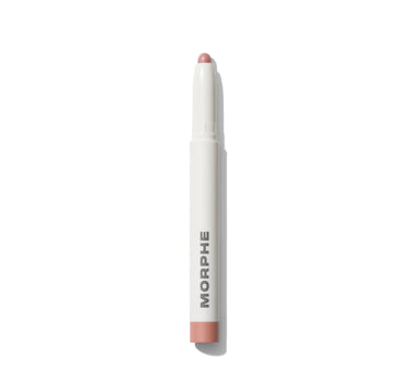 {Tapered} Morphe Shapelifter Micro Contour Stick in Fair, white barrel with MORPHE text, tapered tip, and nude mauve contour shade exposed.
