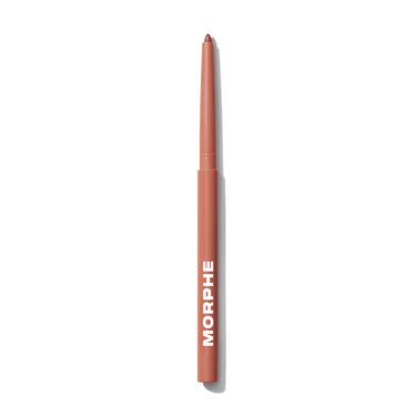 {Honey} Soulmatte Filling Gel Lip Liner in a warm terracotta nude, retractable pencil with pointed tip and MORPHE branding on barrel.