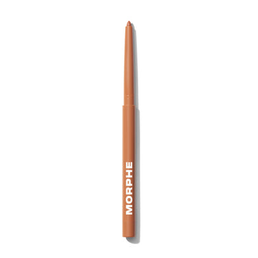 {My Boo} Morphe Soulmatte Filling Gel Lip Liner in a warm terracotta nude shade, sharpened tip, MORPHE text on barrel.