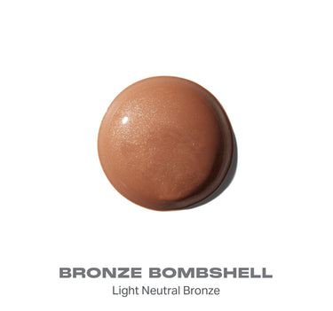 {Bronze Bombshell} Morphe Hot Shot Sun Drops bronzer smear in shade BRONZE BOMBSHELL Light Neutral Bronze.