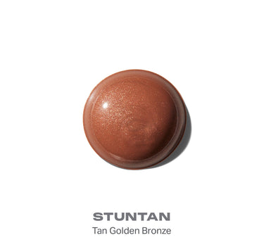 {Stuntan} Hot Shot Sun Drops liquid bronzer smear in STUNTAN — Tan Golden Bronze shimmer.