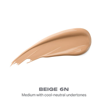 {Beige 6n} Wakeup Artist Under Eye Correcting Concealer shade smear — BEIGE 6N, Medium with cool-neutral undertones.