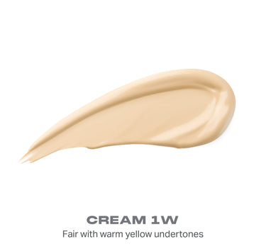{Cream 1w} Wakeup Artist Under Eye Correcting Concealer shade swatch in CREAM 1W — Fair with warm yellow undertones. | Wakeup Artist Under Eye Correcting Concealer | Secondary image