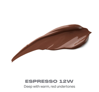 {Espresso 12w} Wakeup Artist Under Eye Correcting Concealer shade swatch in ESPRESSO 12W — Deep with warm, red undertones.