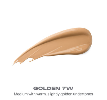 {Golden 7w} Wakeup Artist Under Eye Correcting Concealer shade swatch in GOLDEN 7W — Medium with warm, slightly golden undertones.