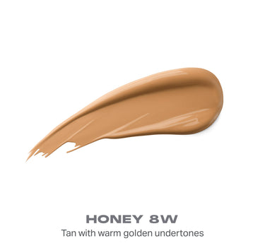{Honey 8w} Wakeup Artist Under Eye Correcting Concealer shade swatch in HONEY 8W — Tan with warm golden undertones.