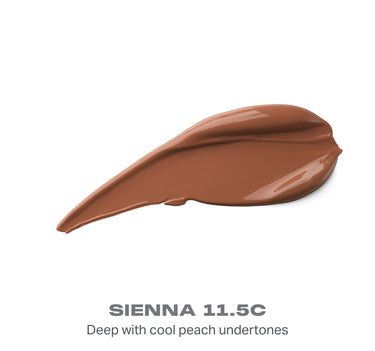 {Sienna 11.5c} Wakeup Artist Under Eye Correcting Concealer swatch in SIENNA 11.5C — Deep with cool peach undertones