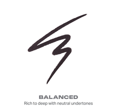 {Balanced} Shapelifter Micro Contour Stick shade swatch; BALANCED — Rich to deep with neutral undertones.