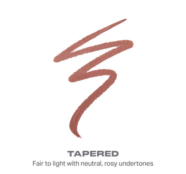 {Tapered} Shapelifter Micro Contour Stick shade swatch in dusty rose with text: TAPERED, Fair to light with neutral, rosy undertones.