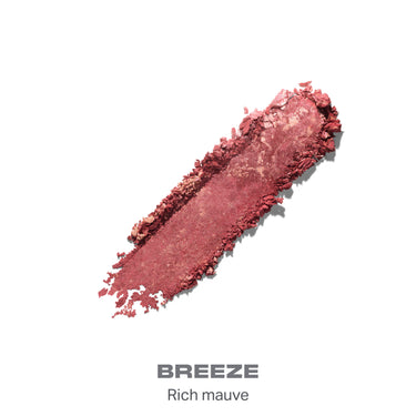 {Breeze} Morphe Cloudlight Soft Glow Diffused Blush swatch in Breeze, a rich mauve shade