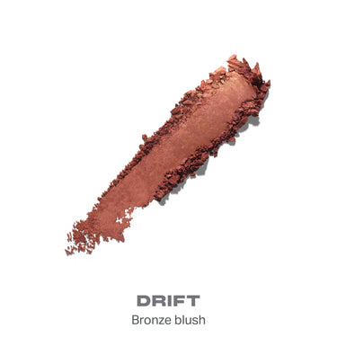 {Drift} Morphe Cloudlight Soft Glow Diffused Blush swatch in Drift, a bronze blush shade