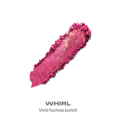 {Whirl} Morphe Cloudlight Soft Glow Diffused Blush swatch in Whirl, a vivid fuchsia punch shade