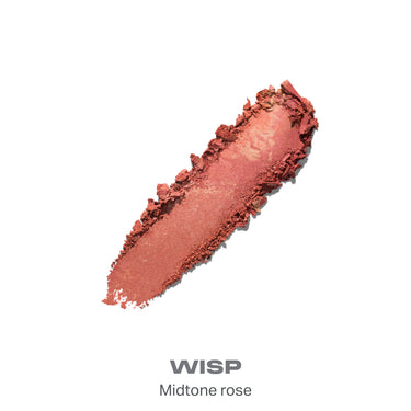 {Wisp} Morphe Cloudlight Soft Glow Diffused Blush swatch in Wisp, a midtone rose shade