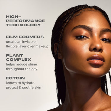 Lifeproof 16 Hr Wear Continuous Setting Mist key ingredients: HIGH-PERFORMANCE TECHNOLOGY — FILM FORMERS create an invisible, flexible layer over makeup; PLANT COMPLEX helps reduce shine throughout the day; ECTOIN known to hydrate, protect & soothe skin.