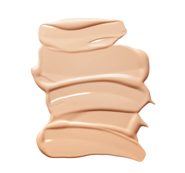 {Filter Medium 10} Multiple swatches of Filter Effect Soft Radiance Concealer in shade 10 showing creamy light beige formula with a glossy, radiant finish.